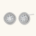 Celestial Halo Moissanite Studs | P'Vatore
