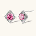 Diamond Halo Studs | P'Vatore
