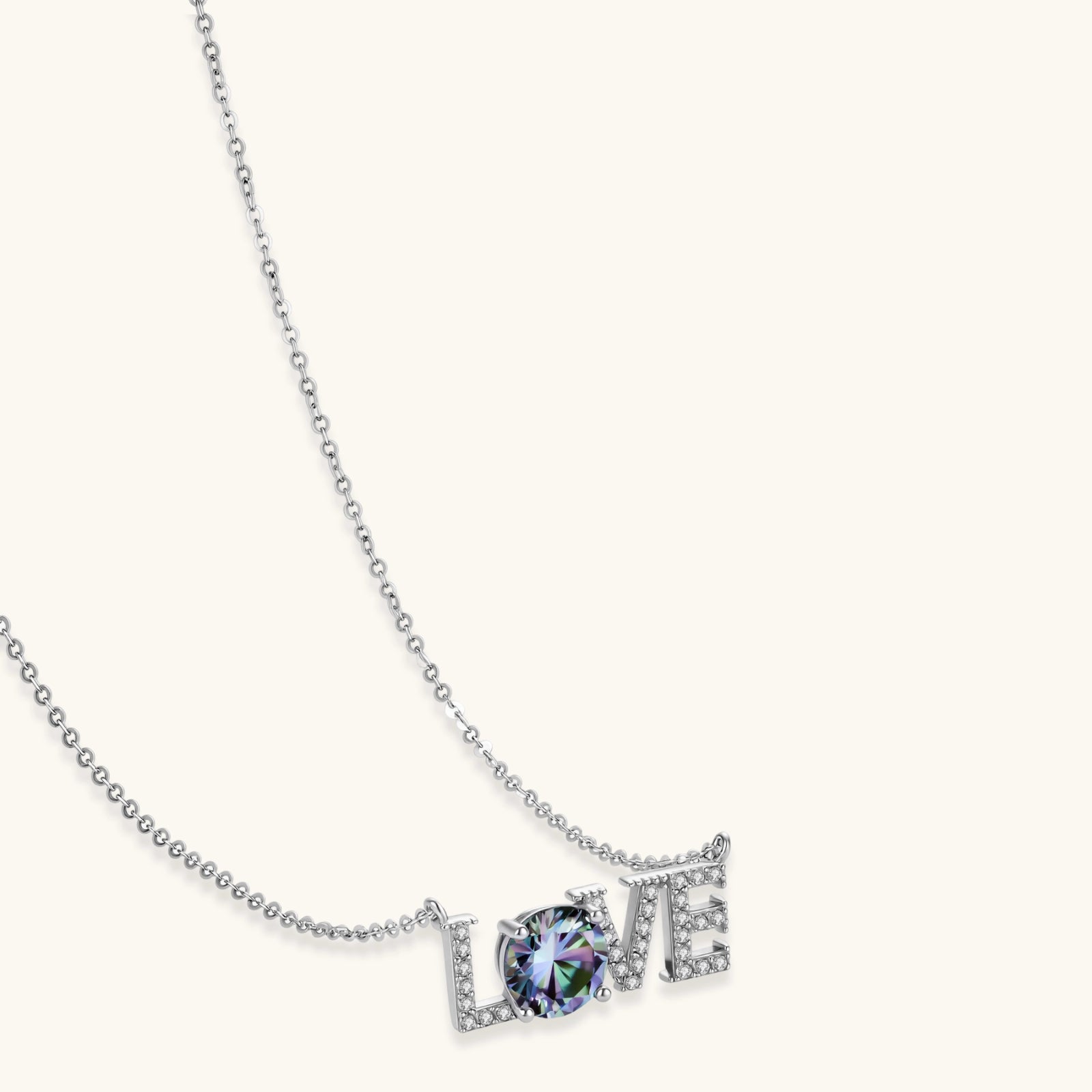 LOVE Moissanite Necklace | P'Vatore
