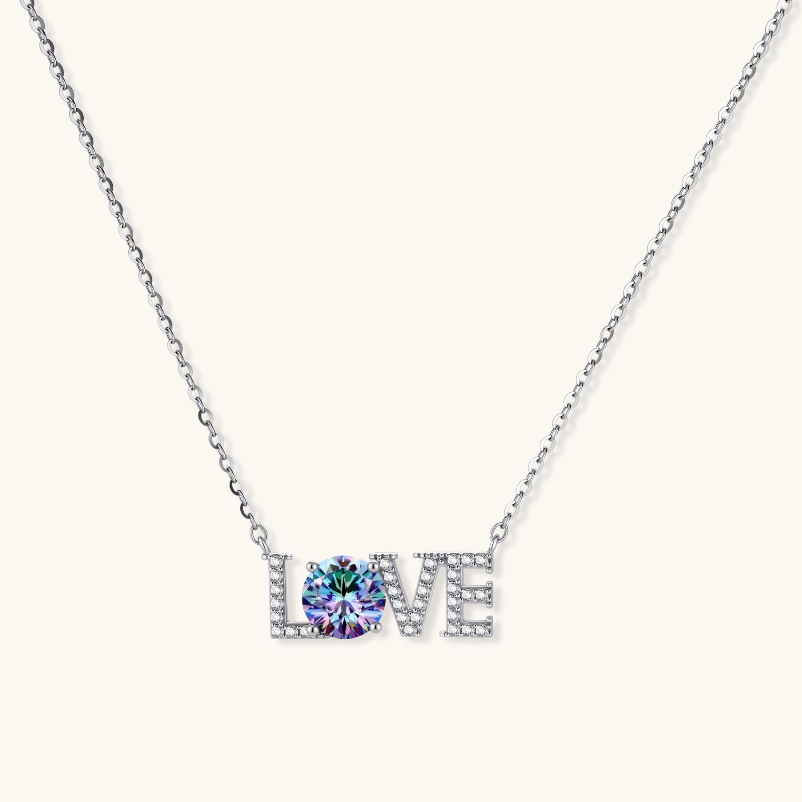 LOVE Moissanite Necklace | P'Vatore