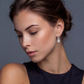 Emerald Cut Moissanite Drops | P'Vatore