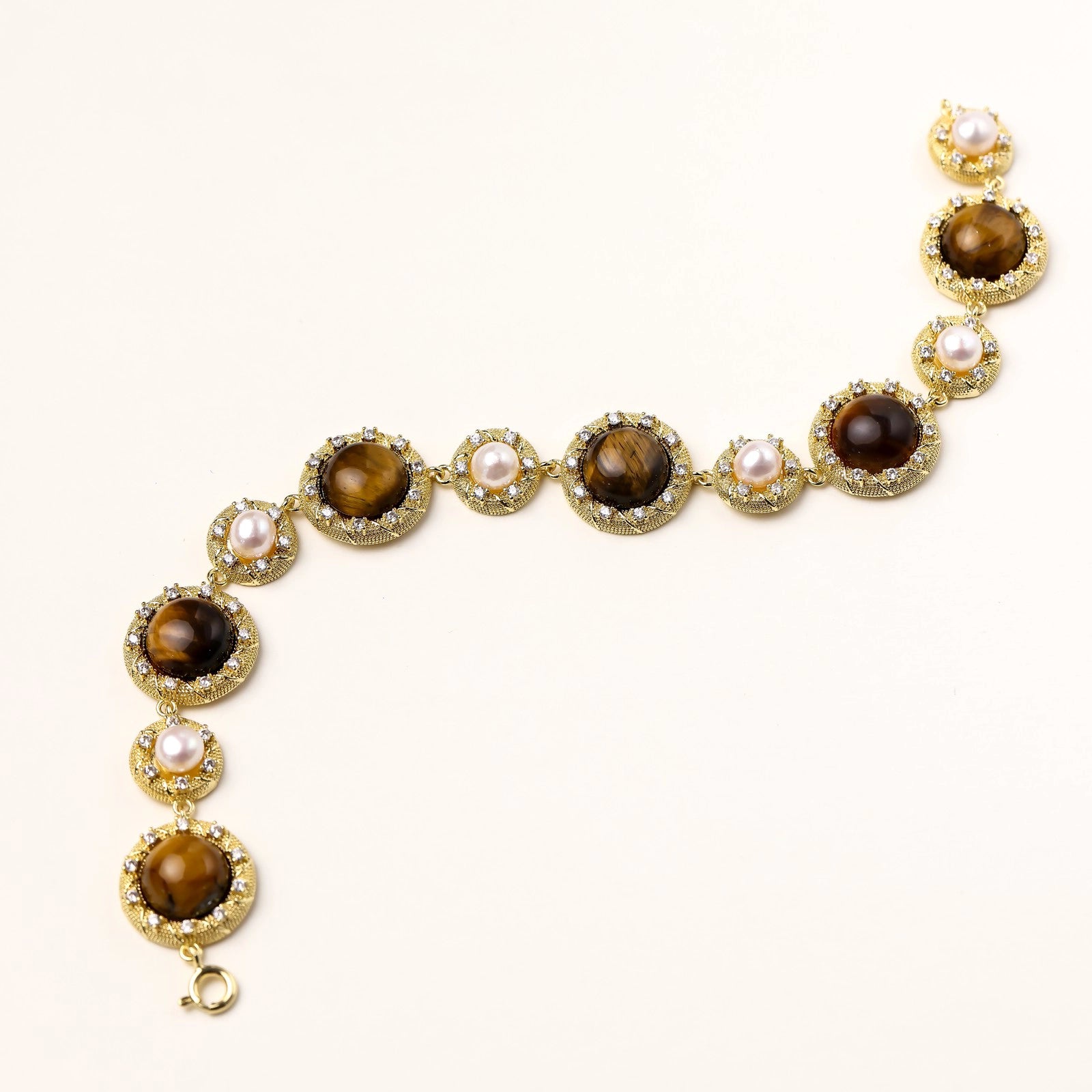 Tiger's Eye Pearl Wisdom Bracelet | P'Vatore