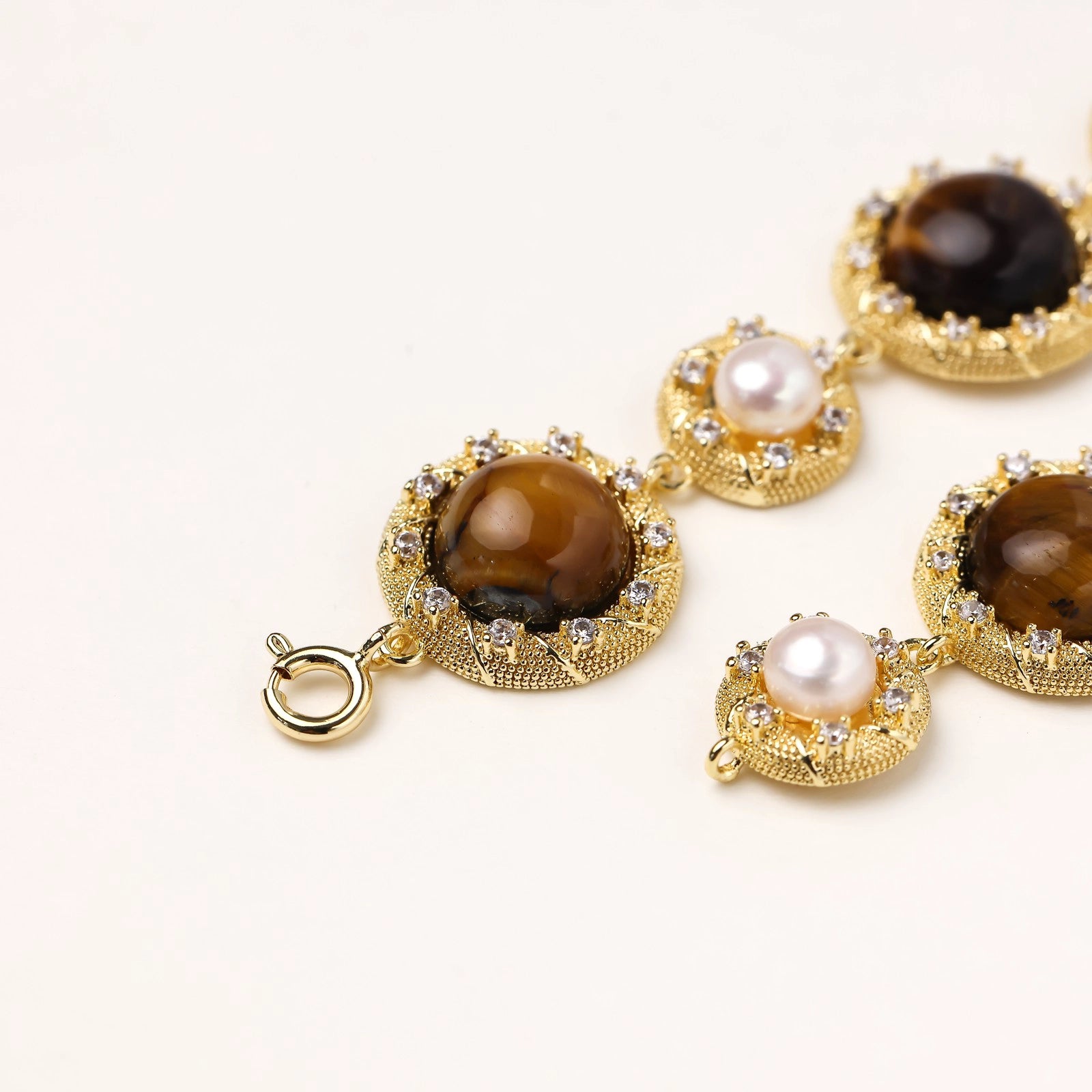 Tiger's Eye Pearl Wisdom Bracelet | P'Vatore