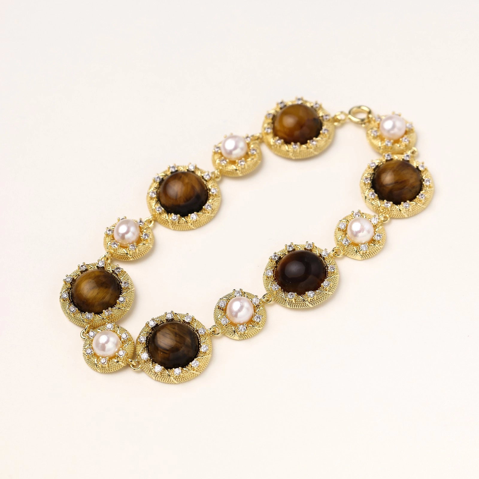 Tiger's Eye Pearl Wisdom Bracelet | P'Vatore