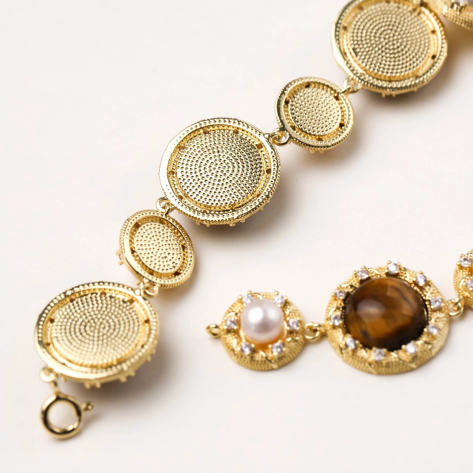 Tiger's Eye Pearl Wisdom Bracelet | P'Vatore