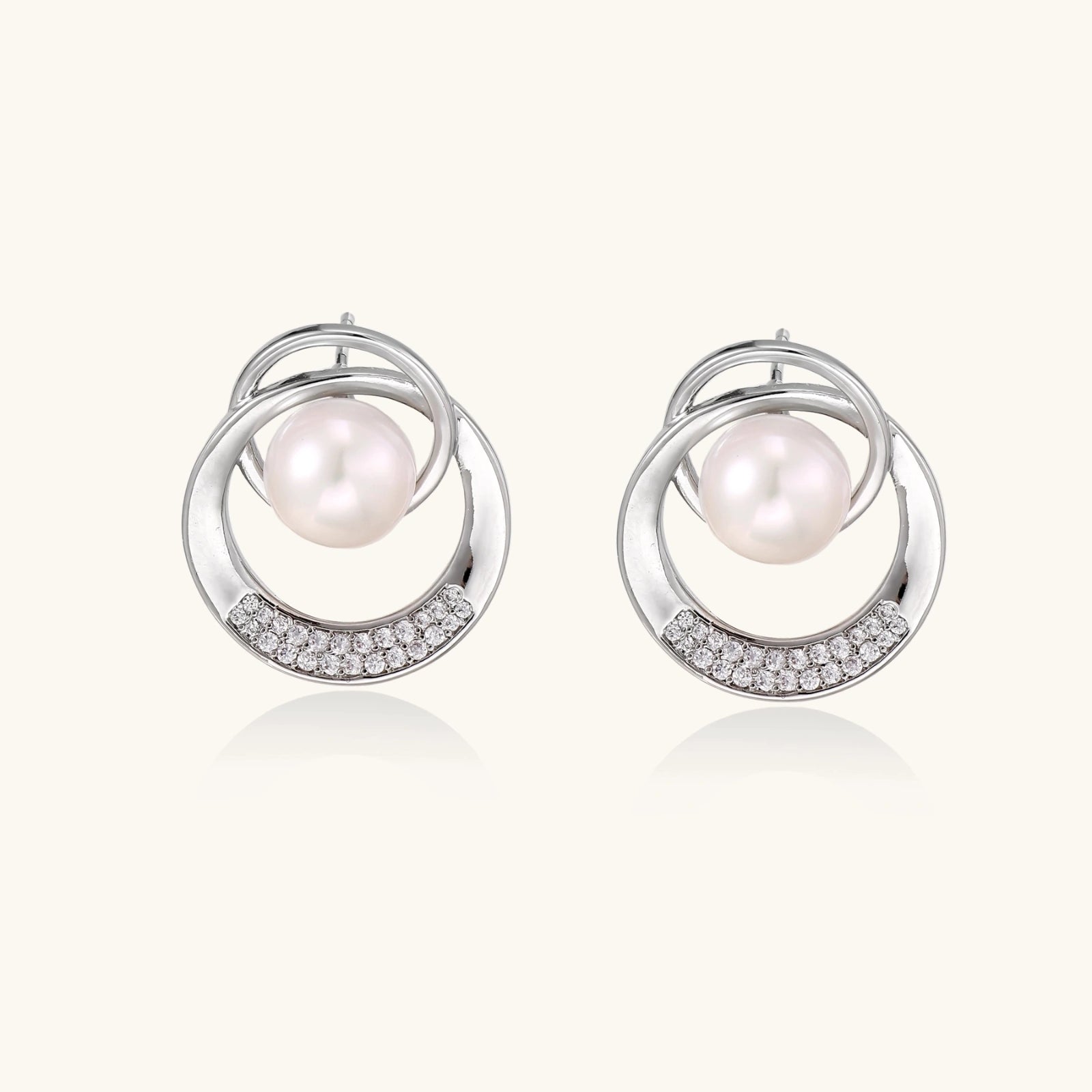 Pearl Orbit Studs | P'Vatore