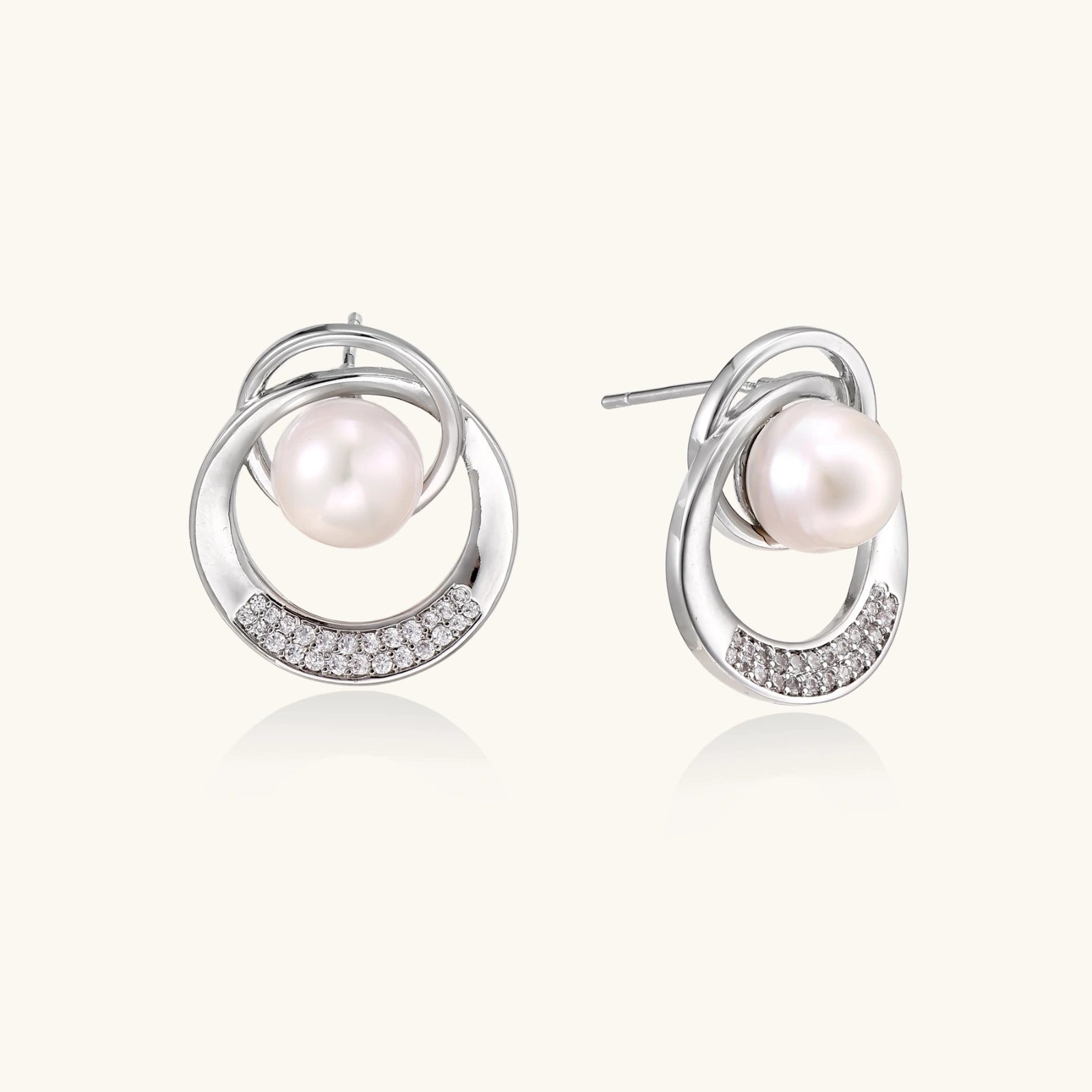 Pearl Orbit Studs | P'Vatore