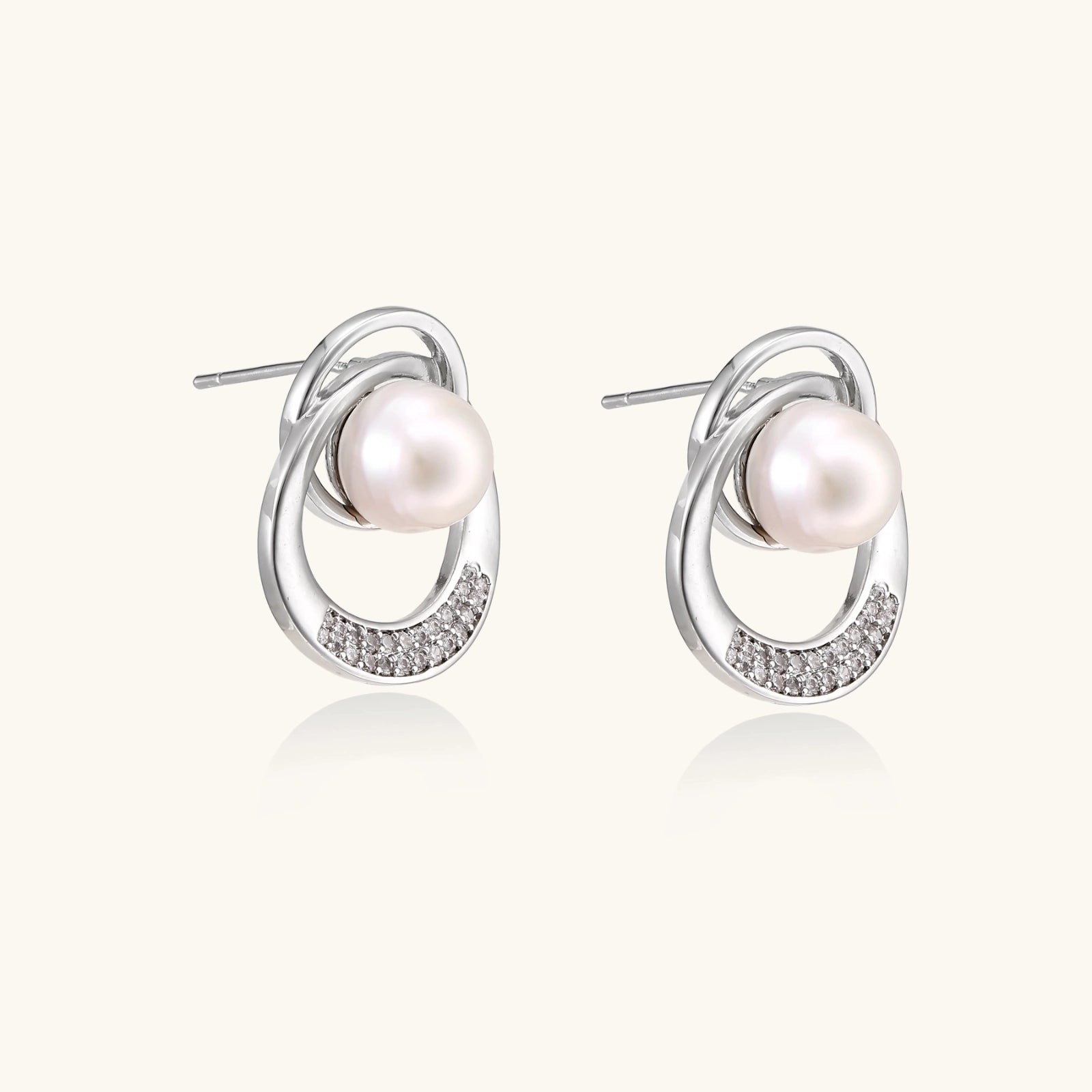 Pearl Orbit Studs | P'Vatore