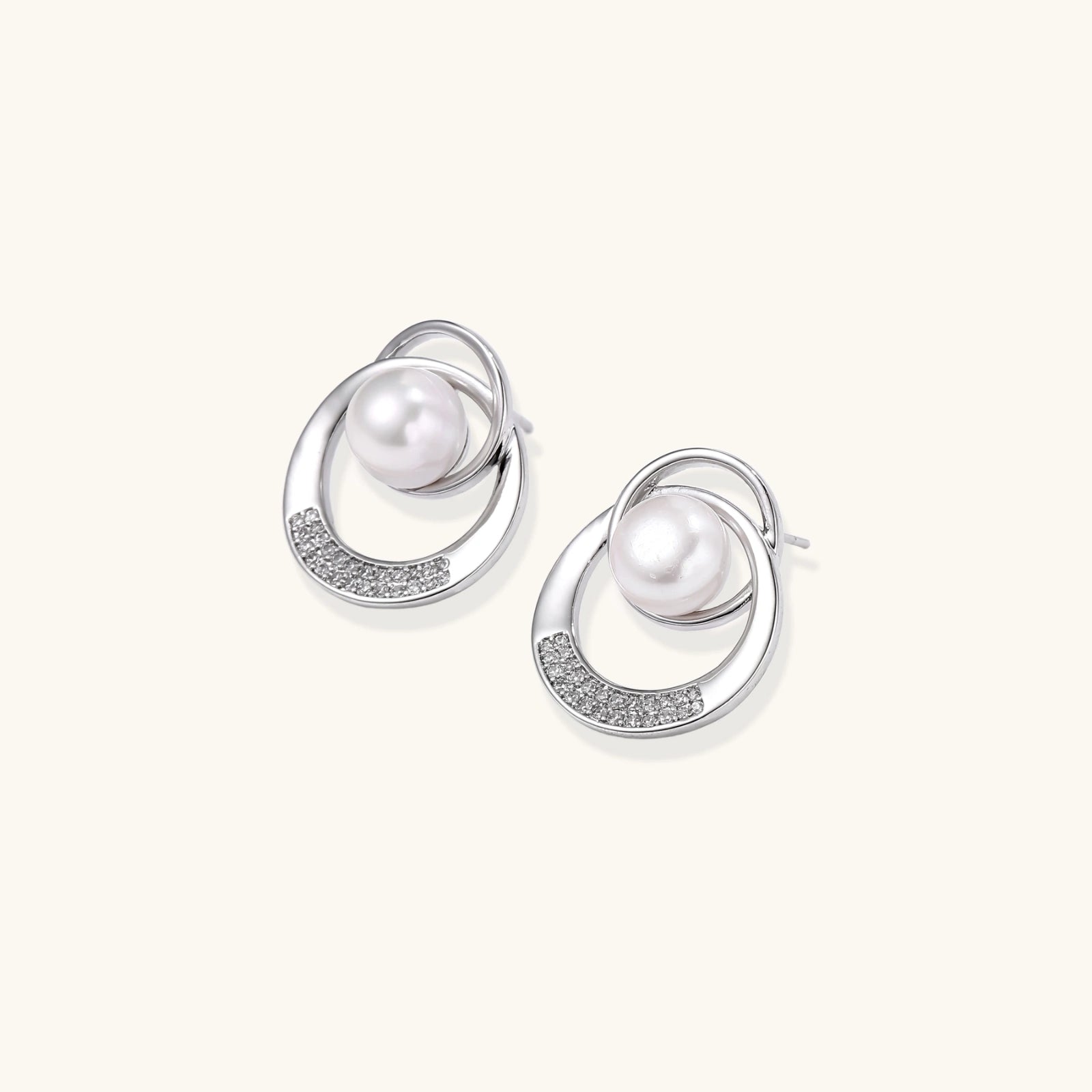 Pearl Orbit Studs | P'Vatore