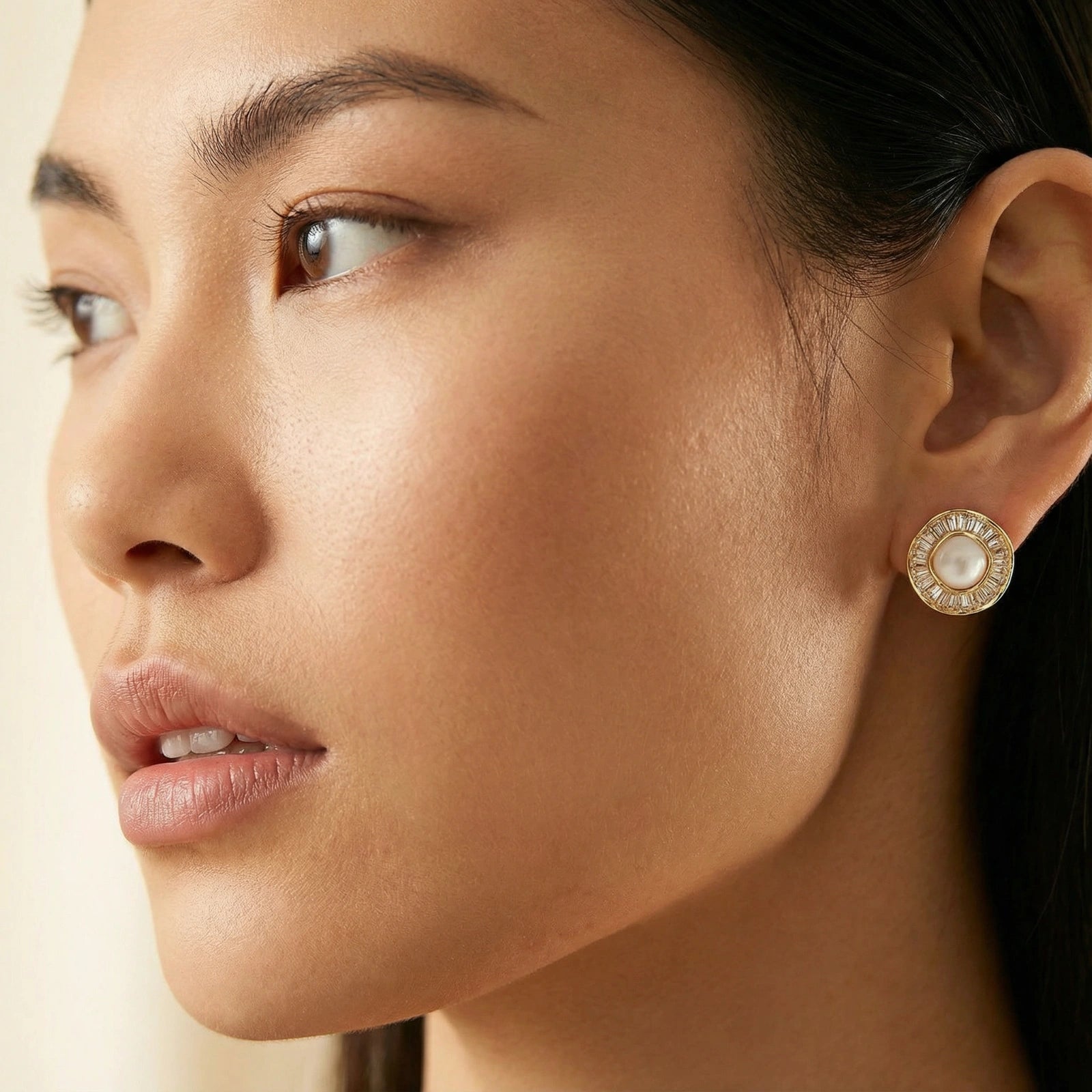 Sunburst Pearl Studs | P'Vatore