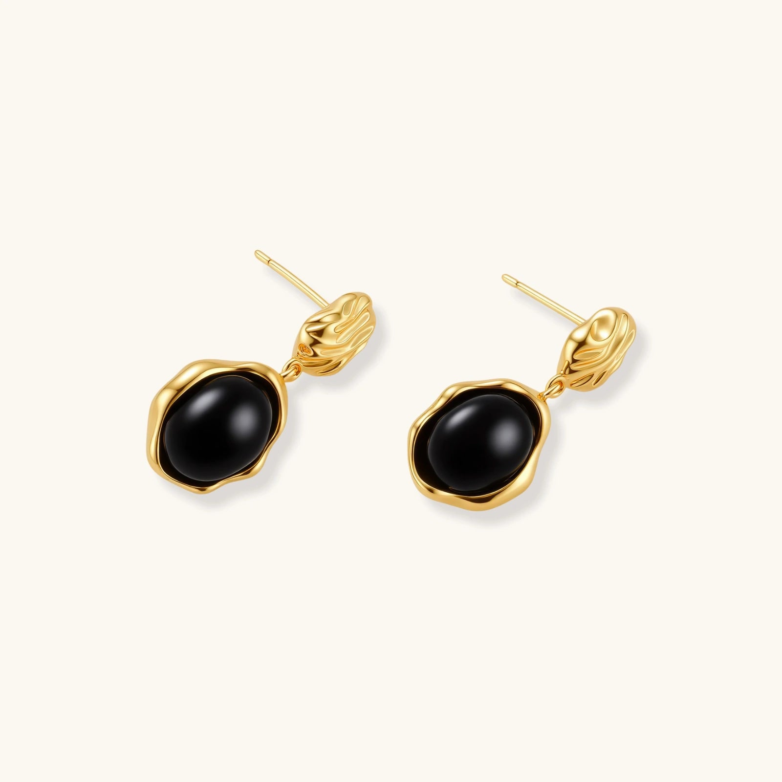 Ripple Drop Agate Earrings | P'Vatore