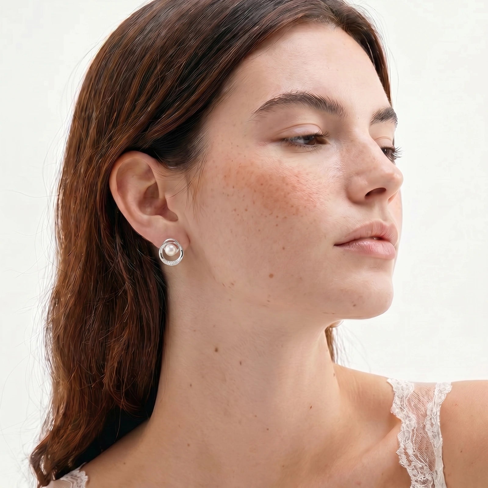 Pearl Orbit Studs | P'Vatore