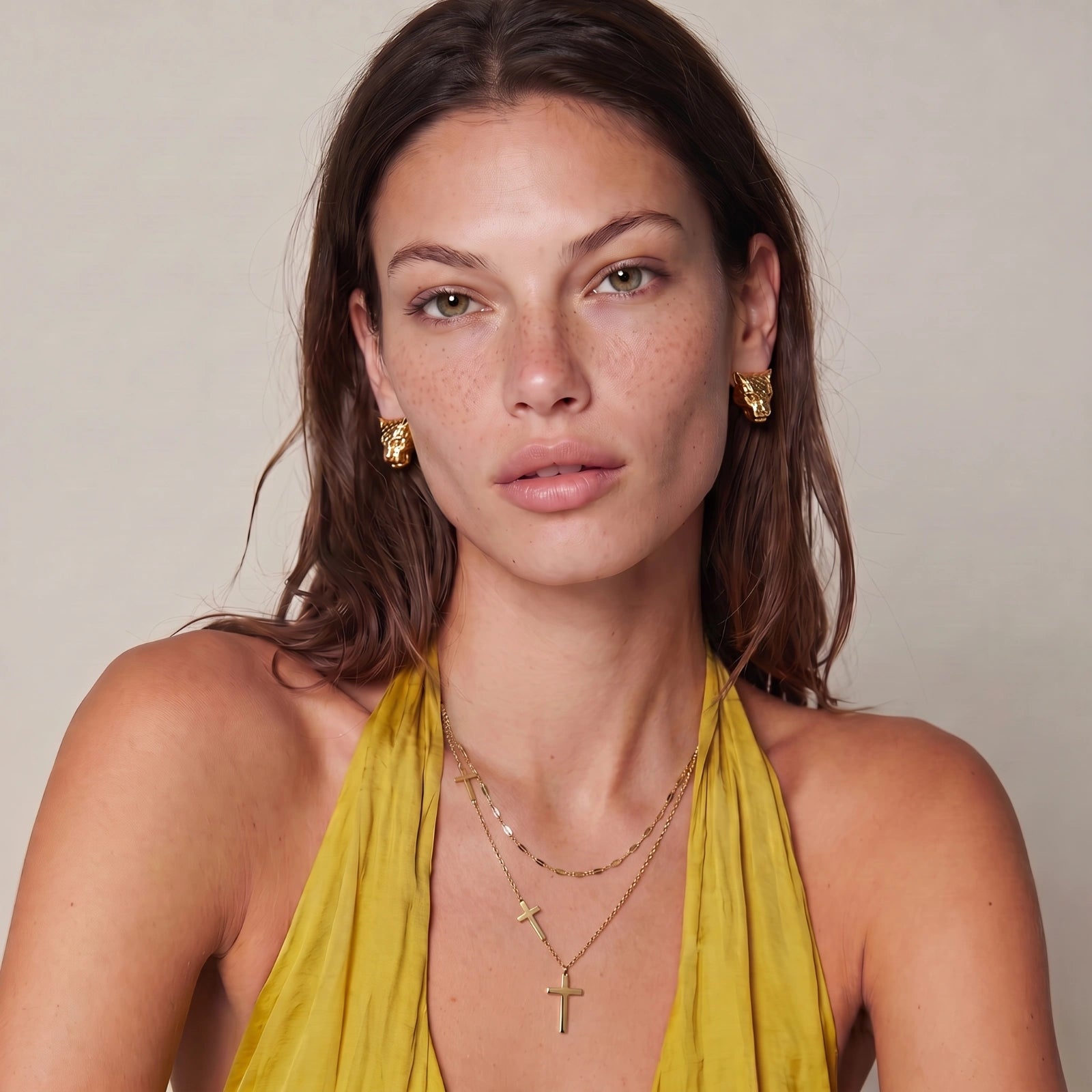 Divine Layers Cross Necklace Set | P'Vatore